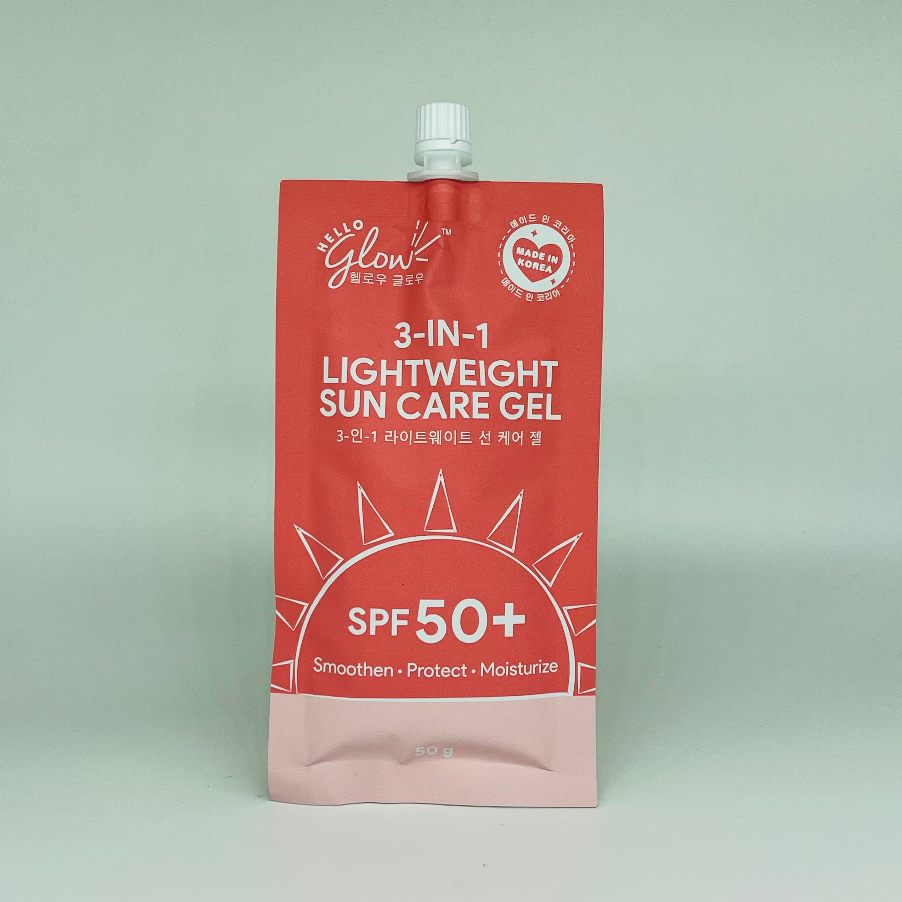 Hello Glow 3-in-1 Lightweight Sun Care Gel SPF 50+