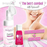 Foaming Face Cleanser & AHA Serum by Brilliant Skin Essential